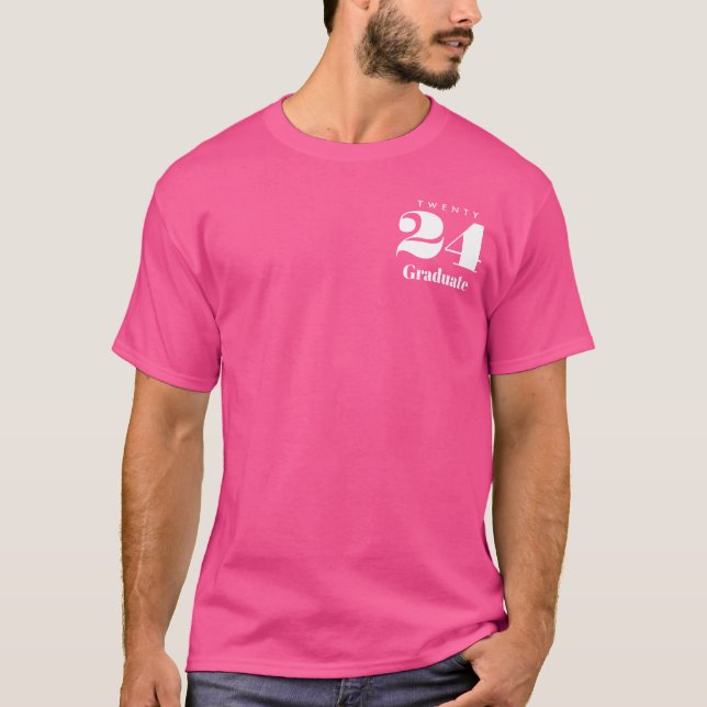 Klasse der Abschluss der Familie 2024 Custom High  T-Shirt (Vorderseite)