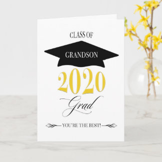 Klasse der Abschlüsse 2020 für Grandson Karte