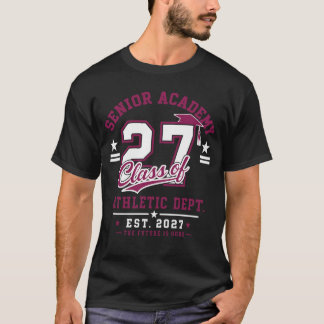 Klasse der Abschlussklasse 2027 Jungen Design T-Shirt