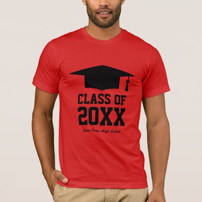 Klasse der Absolventen 2025 Abitur Party Tee für A (Vorderseite)