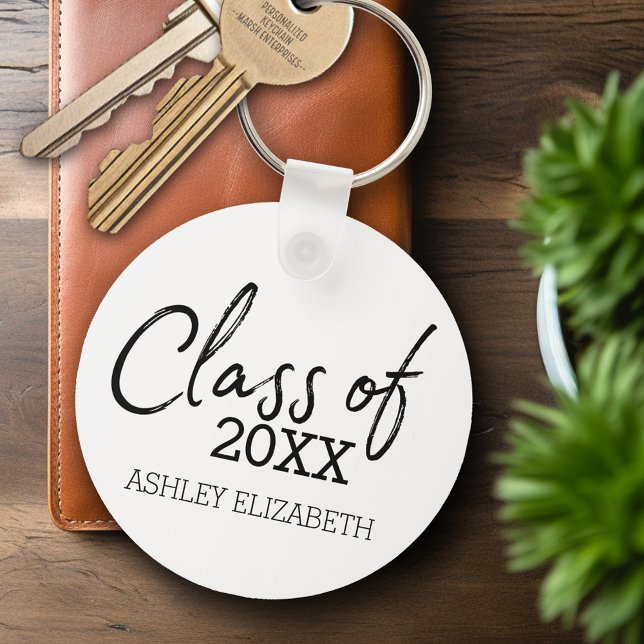 Klasse der ADD-JAHR-Graduationspartei Schlüsselanhänger (Personalized Keychain - Graduation Party Favor)