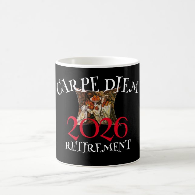 Klasse der Altersruhekarbe 2026 Kaffeetasse (Mittel)