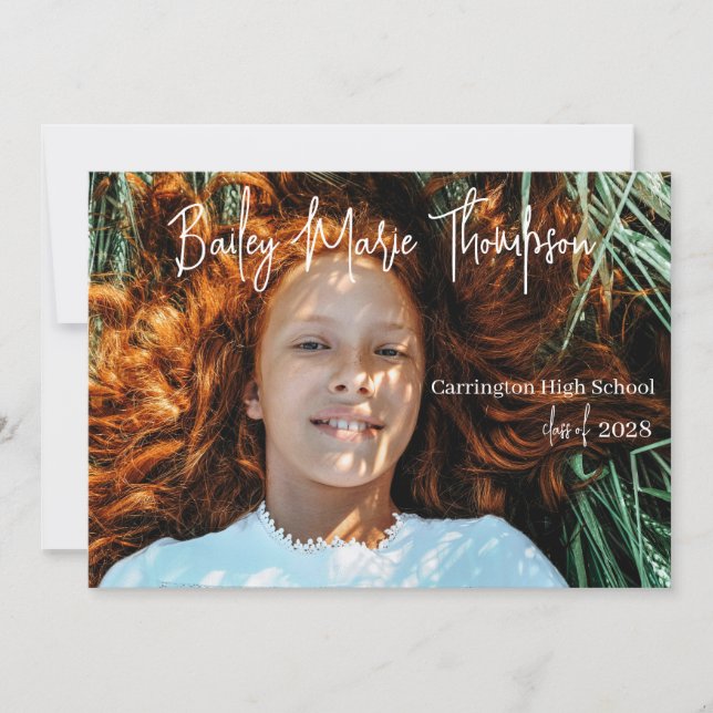 Klasse der Ankündigung des Abschlusses des Fotos 2 (Vorderseite)