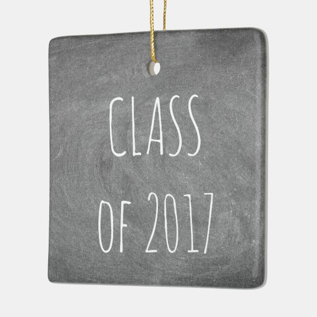 Klasse der Black Gray Chalkboard Blackboard 2017 Keramikornament (Links)