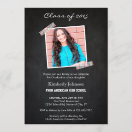 Klasse der Einladung zum Abschluss Chalkboard 2015