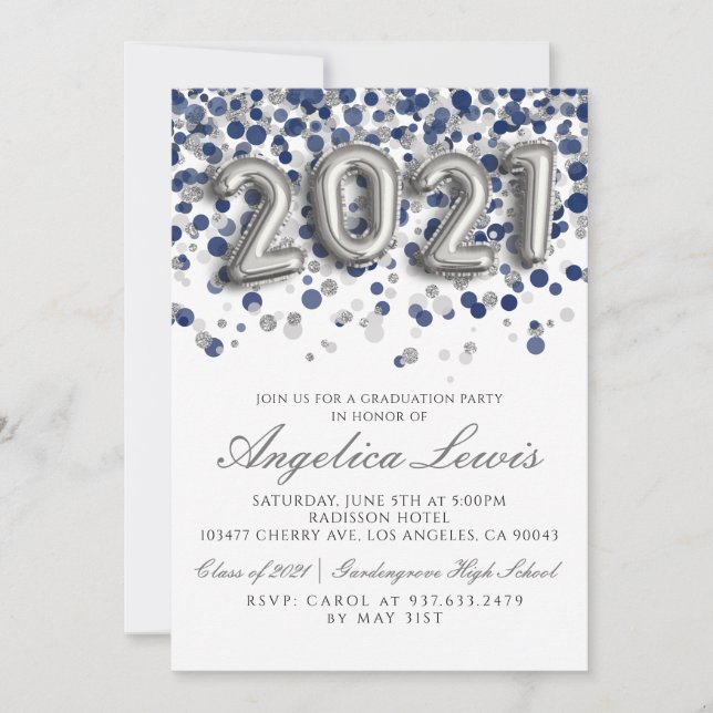 Klasse der Einladung zur Ausbildungspartei 2021 (Vorderseite)