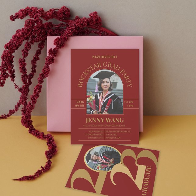 Klasse der Foto Grad Party Einladung 2023 (Von Creator hochgeladen)