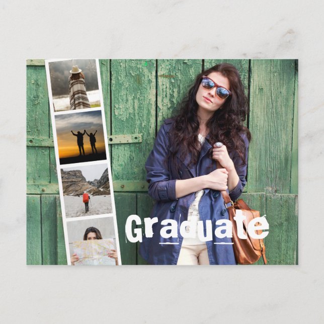 Klasse der Foto Graduation Party Einladung 2018. (Vorderseite)