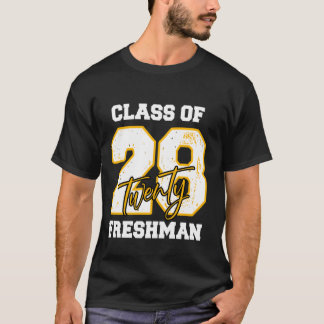 Klasse der Freshman High School 2028 Zurück in die T-Shirt