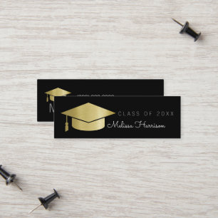 Klasse der Graduate Name Card Elegante Telefonnummerkarte