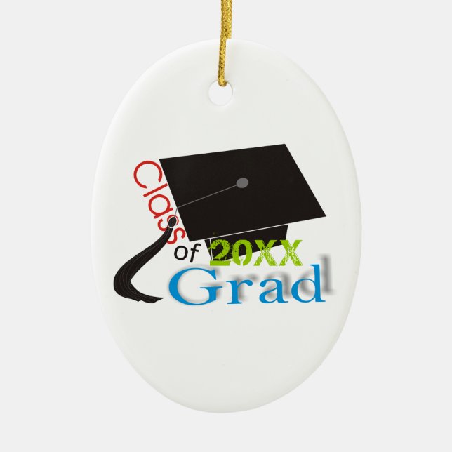 Klasse der Graduation Cap Custom Ornaments 2012 Keramik Ornament (Vorne)