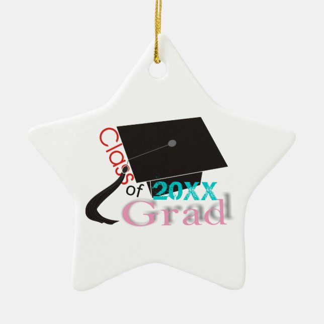 Klasse der Graduation Cap Custom Ornaments 2012 Keramik Ornament (Vorne)