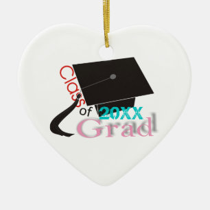 Klasse der Graduation Cap Custom Ornaments 2012 Keramikornament
