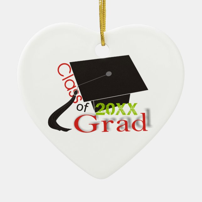 Klasse der Graduation Cap Custom Ornaments 2012 Keramikornament (Vorne)