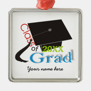 Klasse der Graduation Cap Custom Ornaments 2012 Ornament Aus Metall