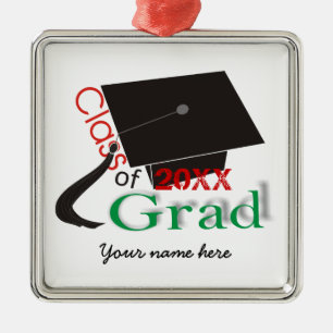 Klasse der Graduation Cap Custom Ornaments 2020 Ornament Aus Metall