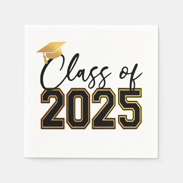 Klasse der Graduation Party Napkins 2025 Serviette (Vorderseite)