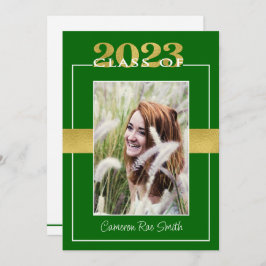 Klasse der Green & Gold Graduation Party 2023 Einladung