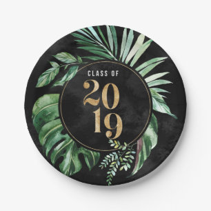 Klasse der grünen Monstera-Papierplatte 2019 Pappteller
