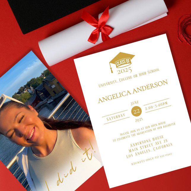 Klasse der "I do it" Foto Graduate Invitation Einladung (Von Creator hochgeladen)