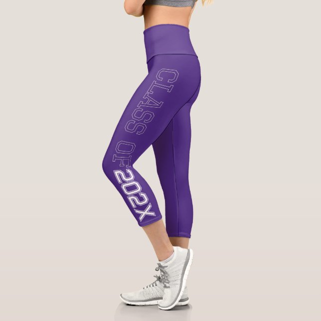 Klasse der Lila Hochwaisted-Capris-Leggings 2021 Capri Leggings (Links)