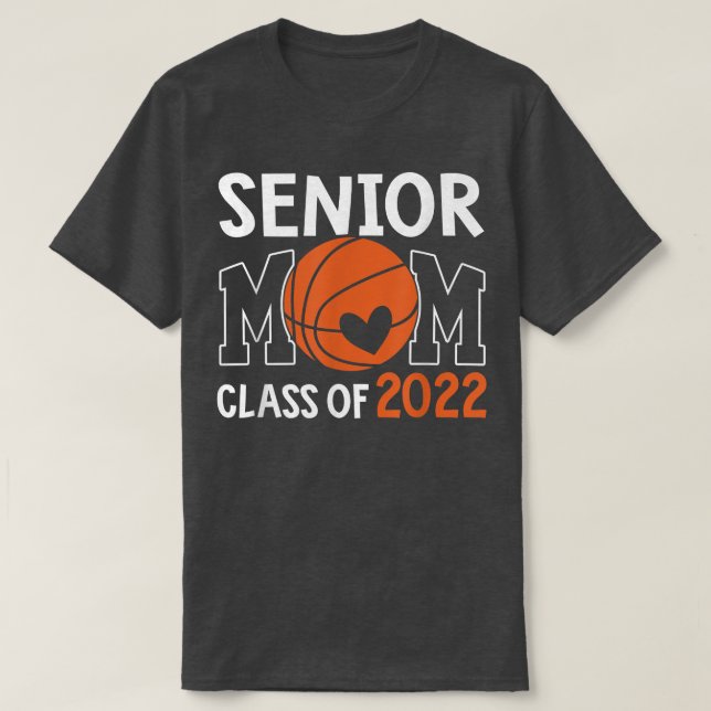 Klasse der Mama 2022 Basketball-Mama Abschluss T-Shirt (Design vorne)