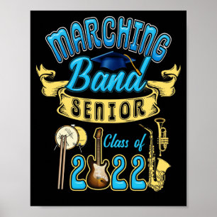 Klasse der Marching-Band 2022 Senior-Abschluss Poster