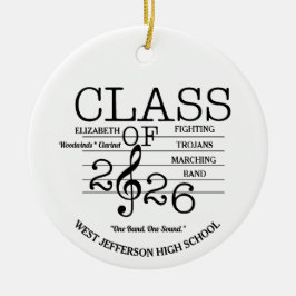 Klasse der Marching-Band-Musik 2026 Keramik Ornament