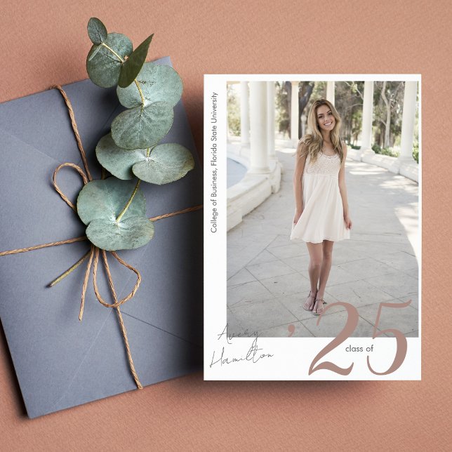 Klasse der Script Graduate Card 5-Foto Einladung (Von Creator hochgeladen)