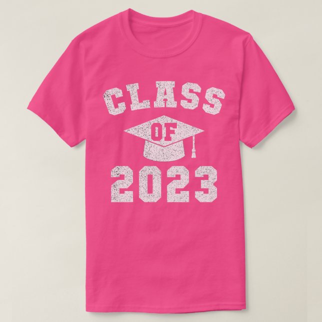 Klasse der Senioren des Abschlusses 2023 T-Shirt (Design vorne)