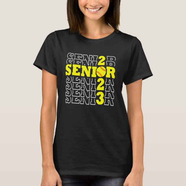 Klasse der Softball-Senior Senioren 2023 zurück zu T-Shirt (Vorderseite)