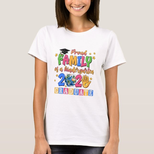 Klasse der stolzen Familienabsolventen 2025 T-Shirt (Vorderseite)