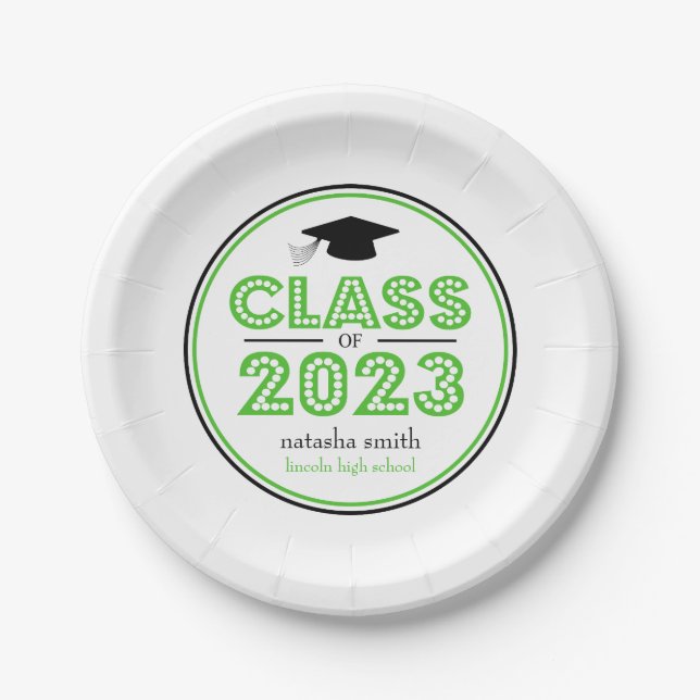 Klasse der Teller des Abschlusses 2023 (Limettengr (Vorderseite)