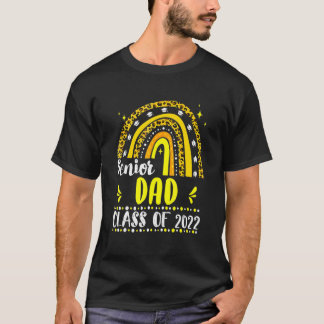 Klasse der Vater 2022 Gelber Leopard-Regenbogen Fa T-Shirt