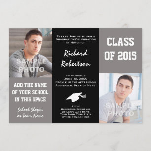 Klasse der "Young Man's Graduation Party"2015 Einladung