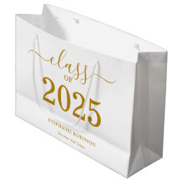 Klasse des 2025-Gold-Script-Abschlusses Große Geschenktüte