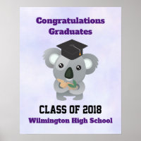 Klasse des 20xx Niedlichen Koala-Bären in Graduati