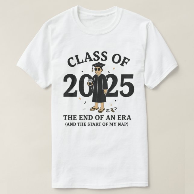 Klasse des Abschlusses 2025 T-Shirt (Design vorne)