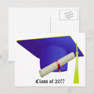 Klasse des Abschlusses 20XX Ankündigungspostkarte