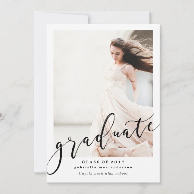 KLASSE DES Abschlusses ABSCHLUSS 2017 Einladung (Vorderseite)