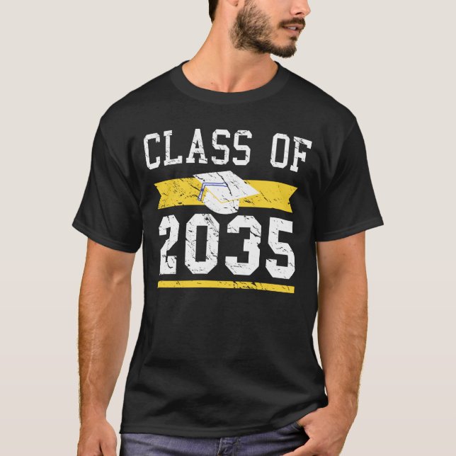 Klasse des Abschlusses der Erwachsenenbildung 2035 T-Shirt (Vorderseite)