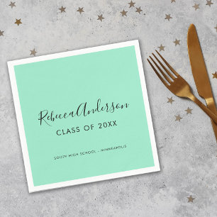 Klasse des Abschlusses "Grad Mint Green" 2023 Serviette