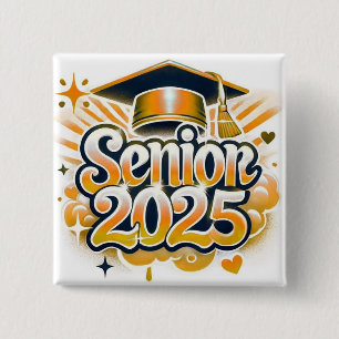 Klasse des Abschlusses in der Oberschule 2025 Seni Button