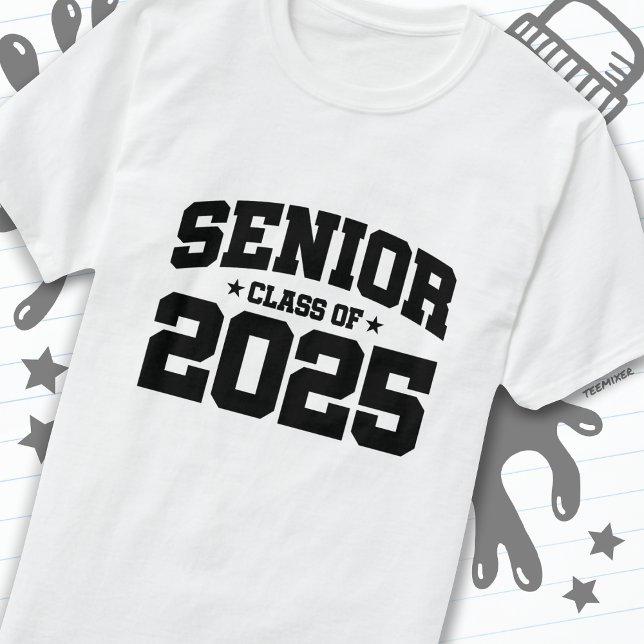 Klasse des Abschlusses in der Oberschule 2025 Seni T-Shirt (Von Creator hochgeladen)