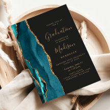 Klasse des Aquamarinen Gold Agate Dark Abschlusses