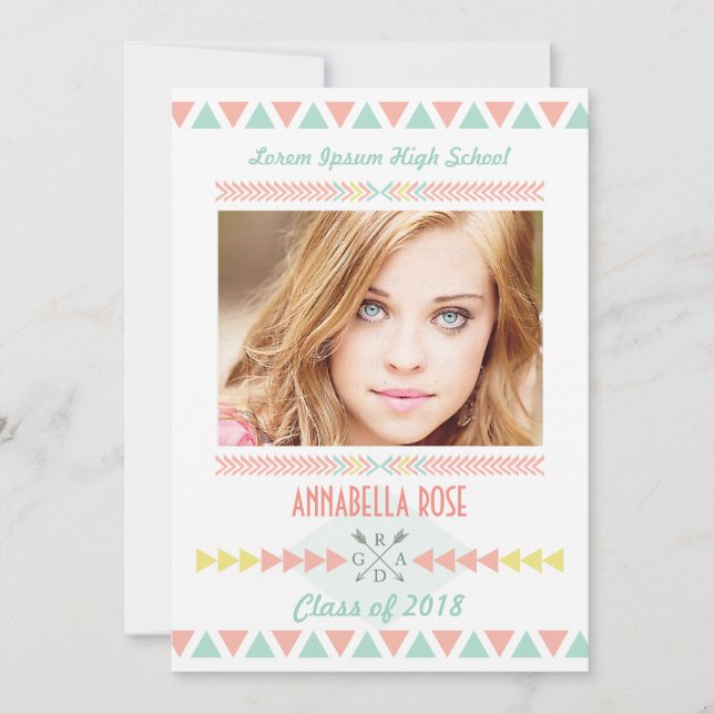 Klasse des aztekischen Stammes- Abschluss-Party Einladung (Vorderseite)