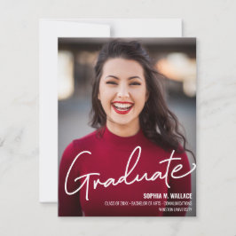 Klasse des benutzerdefinierten Fotos für Hochschul Ankündigung