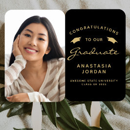 Klasse des Black Gold Abschlüsse 2025 in Foto Fächer