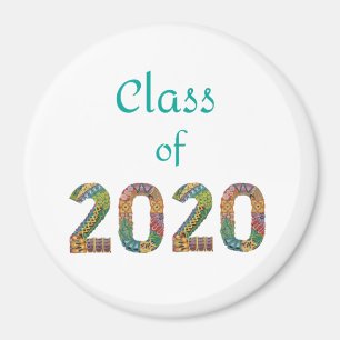 Klasse des farbigen Zahlenmagnet 2020 Magnet