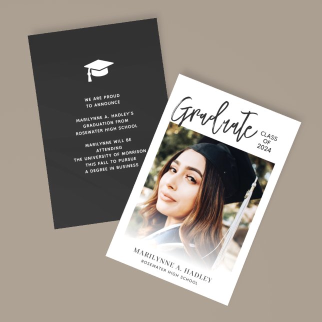 Klasse des Foto-Overlay-Graduate 2024 Ankündigung (Von Creator hochgeladen)